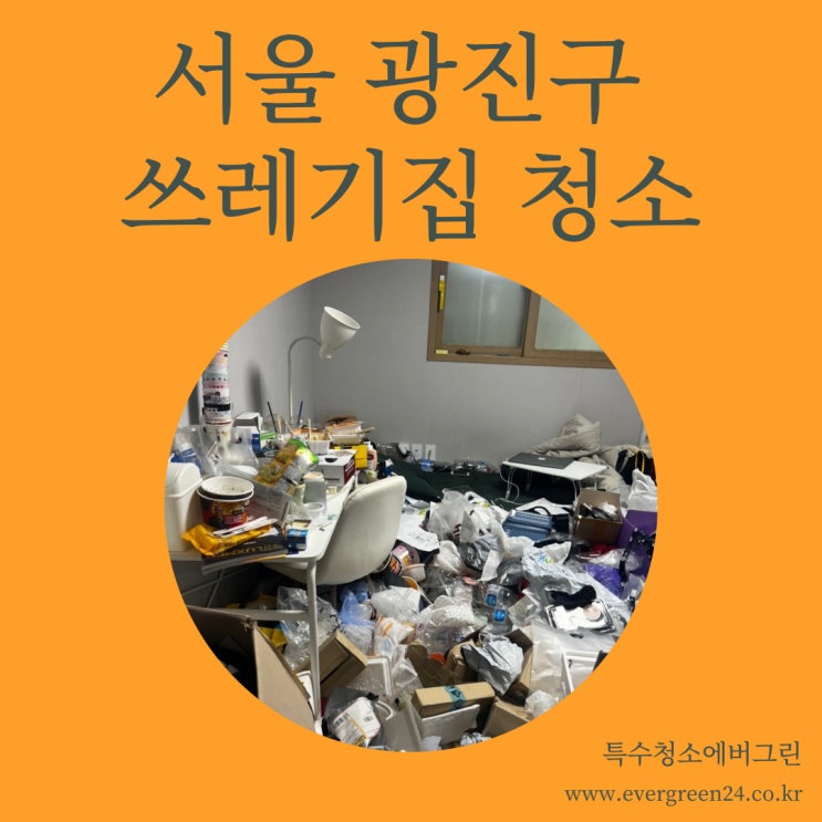 서울 광진구 특수청소 - 12평 투룸 쓰레기 집 청소
