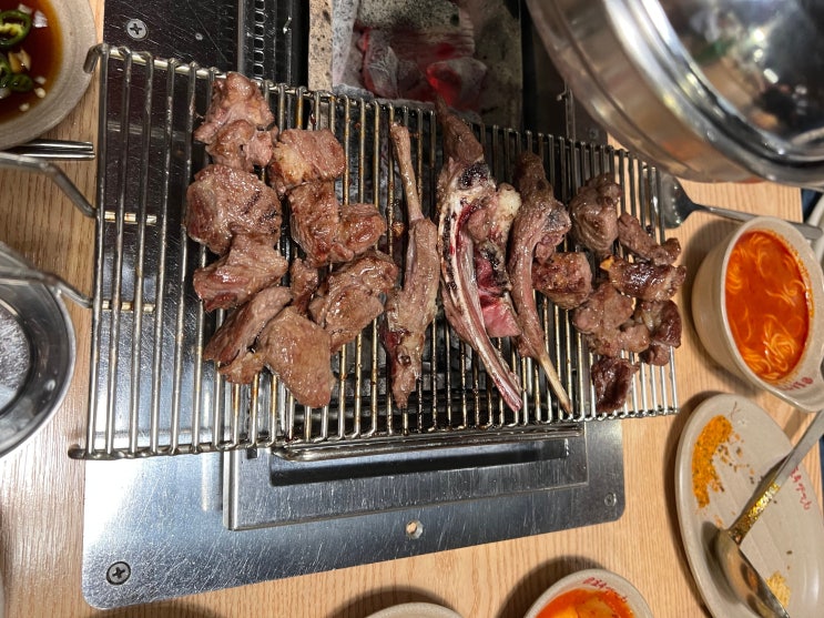  계양구청 양꼬치 추천 호우양꼬치 내돈내산 (양고급갈비, 지삼선, 옥수수국수)