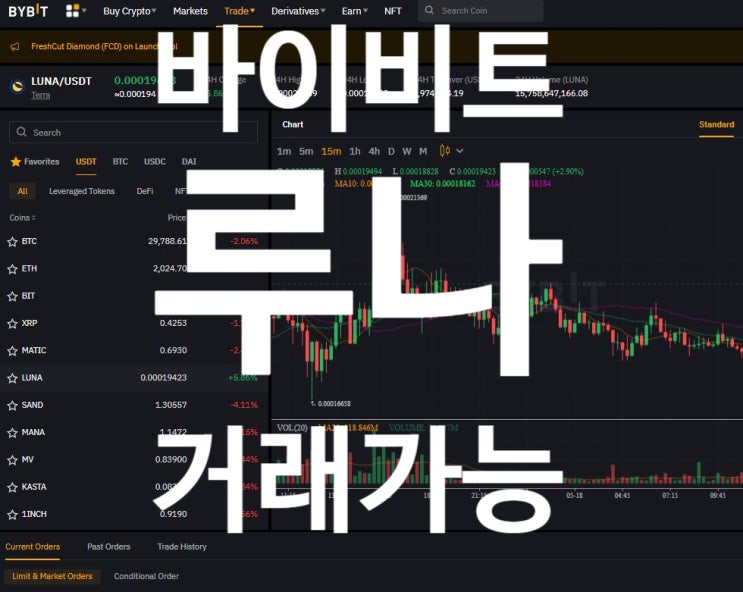 [2022년 5월 18일] 루나 LUNA 공매도 가능한 해외거래소 BYBIT 바이비트 바이빗 등록, 개설 시작하는 방법