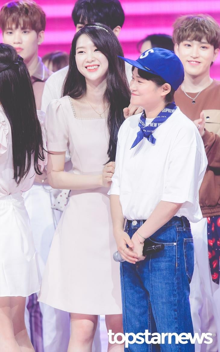 오마이걸 지호 김신영과 커플링, 땡스투 언급하는 각별한 사이?