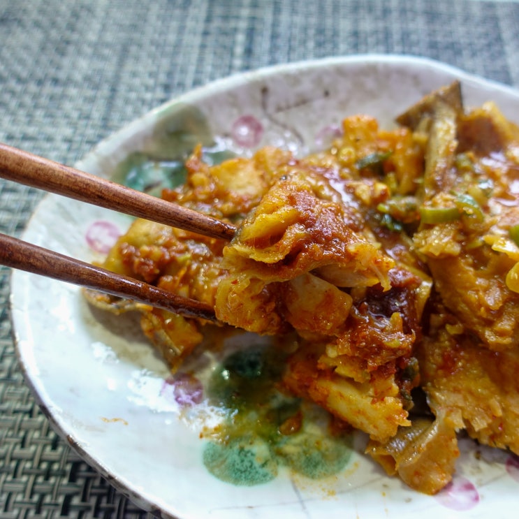 맛있는 집반찬 당뇨에 좋은 매운 반건조 코다리찜 레시피