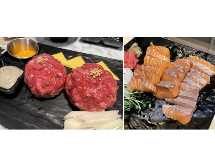  봉명동 육회 맛집, 무한리필 가능한 육회왕자 연어공주 대전봉명점
