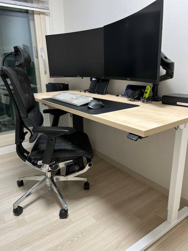 내돈내산] 어고트론 LX(45-241-224) 싱글 모니터암 2대 장착하기 : 네이버 블로그