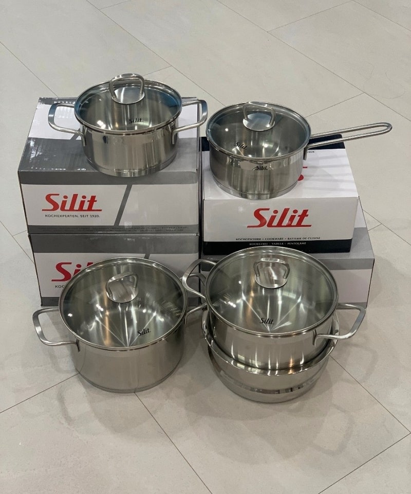 신혼부부선물 추천! 독일 명품 주방기구 브랜드 [실리트(Silit) 프리모 실리썸 냄비 5종 세트] ....
