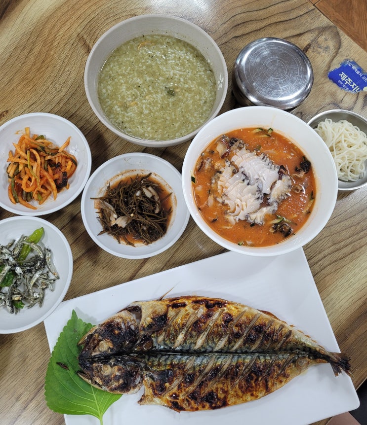  제주도두동맛집 공항근처 물회 전복죽 쪼아