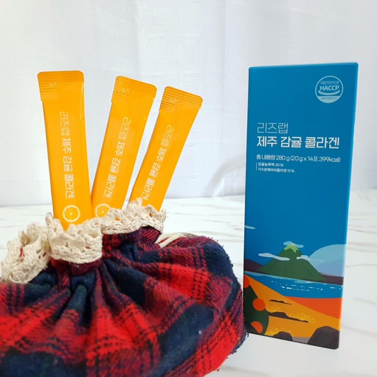  속부터 채우는 저분자 피쉬콜라겐 리즈랩 제주감귤 콜라겐