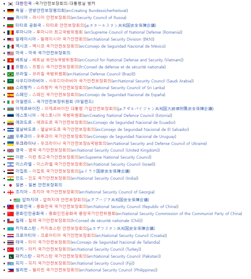 NSC ( National Security Council, 국가안전보장회의 ) : 네이버 블로그