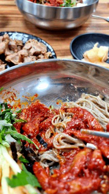  [논산] 봉평 메밀막국수 가야곡점 (feat. 숯불고기(공짜))