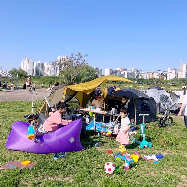  안양천 피크닉장 주차 텐트 무료 설치 장소 꿀팁 정보