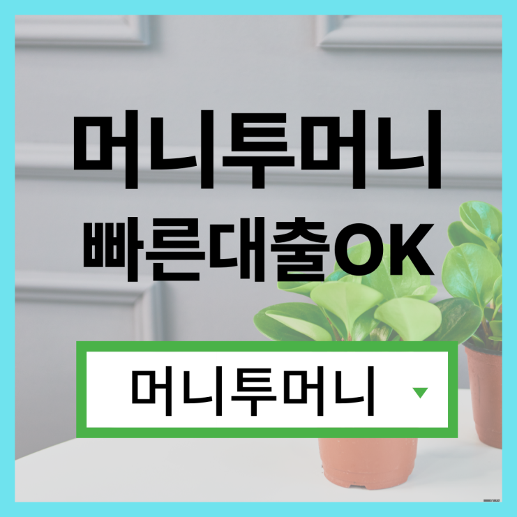  개인신용대출 신박하게 진행가능