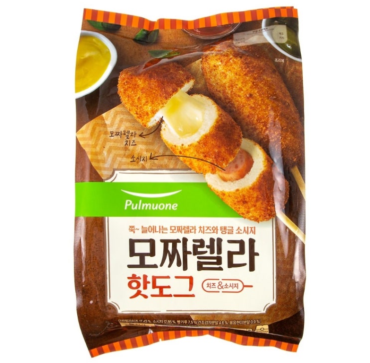  풀무원 모짜렐라 핫도그 (냉동)