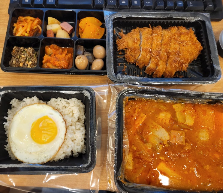  [회사원점심] 부산 북구 밥집 :: 스팸김치찌개 정식 + 돈가스