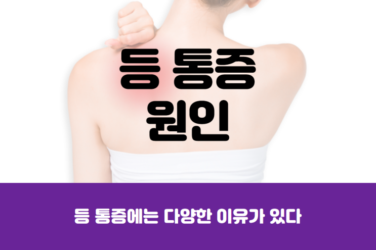  오른쪽 왼쪽 등 통증