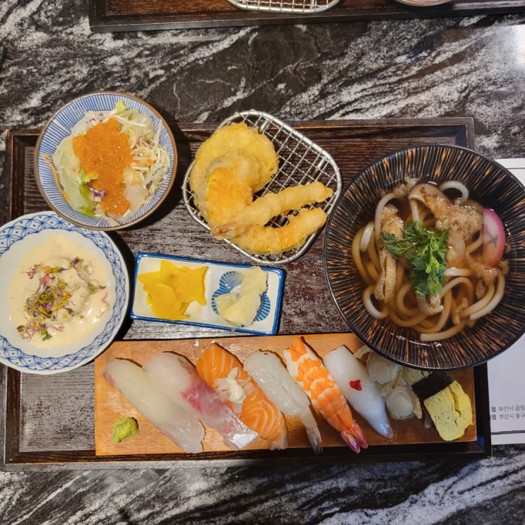  부산대스시 세트 메뉴가 잘 나오는 모시모시
