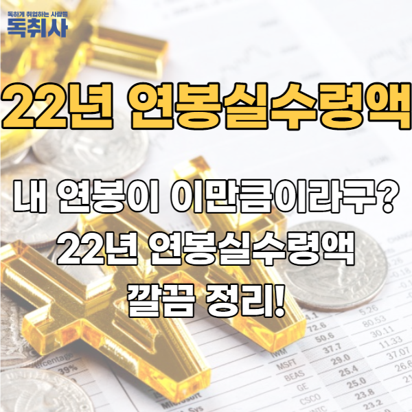  내 연봉이 이만큼이라구? 22년 연봉실수령액 깔끔 정리!