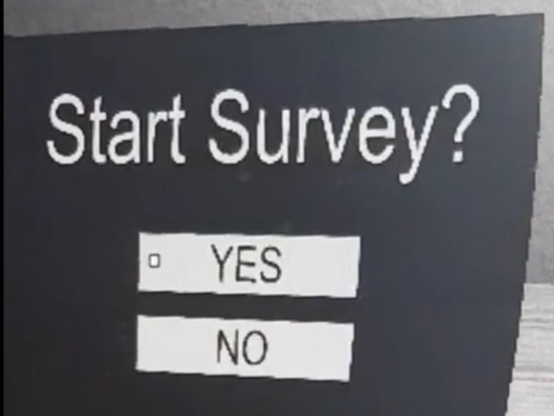 Start Survey? Yes or No!