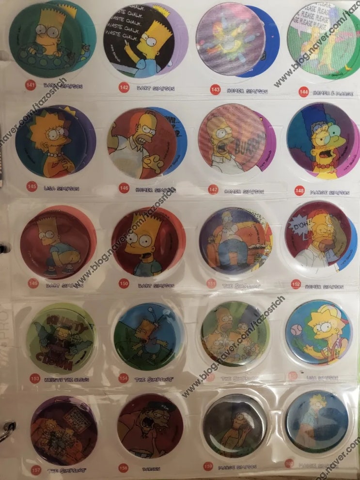 1995 Frito Lays Simpson Magic motion Tazos complete collection of 40/40
