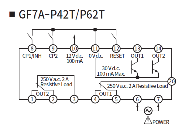 GF7A-P62T 한영넉스 디지털 6열2단 카운터타이머 / GF7-P62E 대체품 : 네이버 블로그