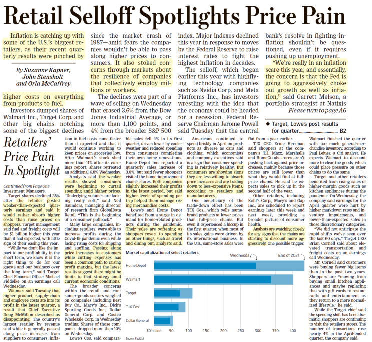  나는 Wall Street Journal(WSJ)로 영어공부/경제공부 한다 - 22.05.19(목)