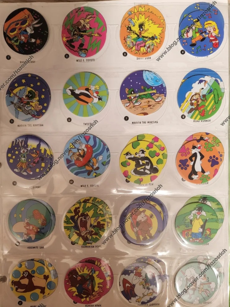 1995 Frito Lays Looney tunes original Tazos complete collection of 60/60