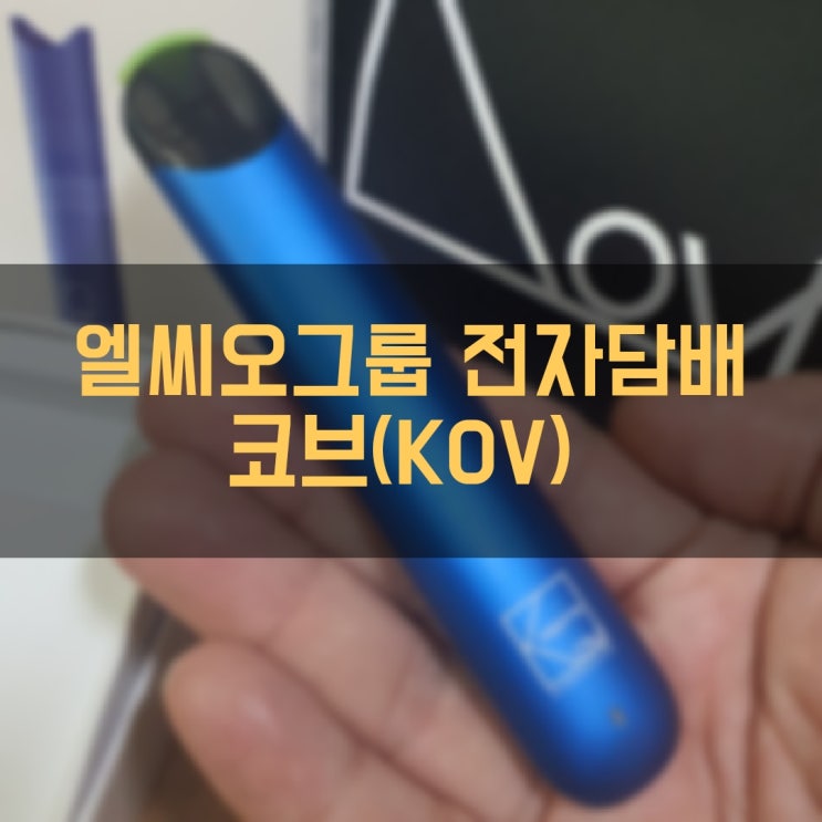 타격감 연무량 맛 모두 만족스러운 엘씨오그룹 전자담배 코브 KOV