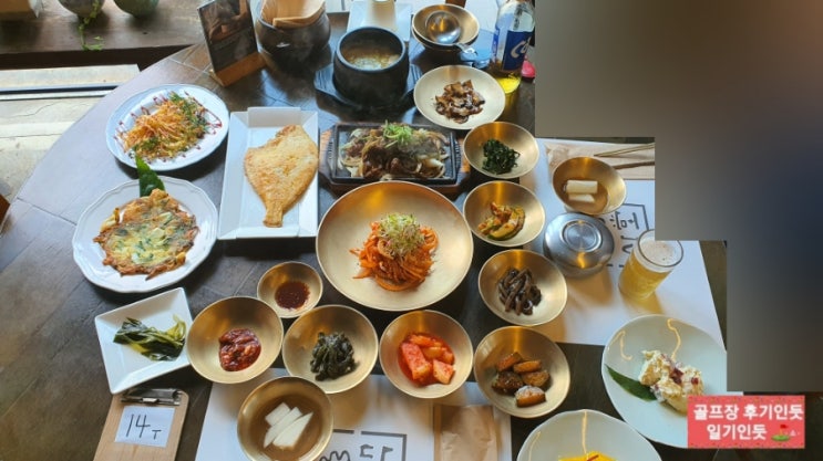  유니아일랜드cc 맛집, 라운딩후 식사(산당) 2022년 5월말