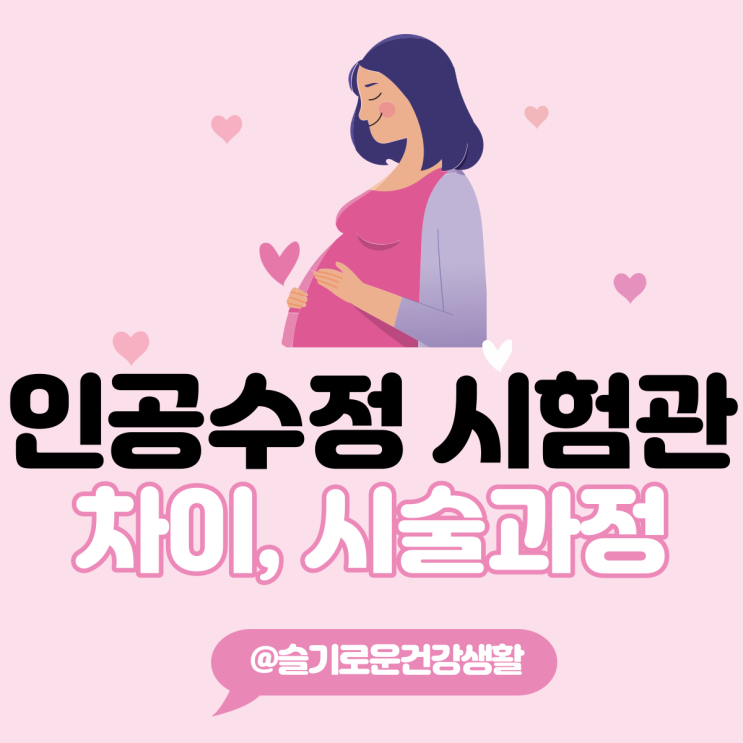  인공수정 과정 시험관 차이 (난자채취, 시술과정) 체외수정