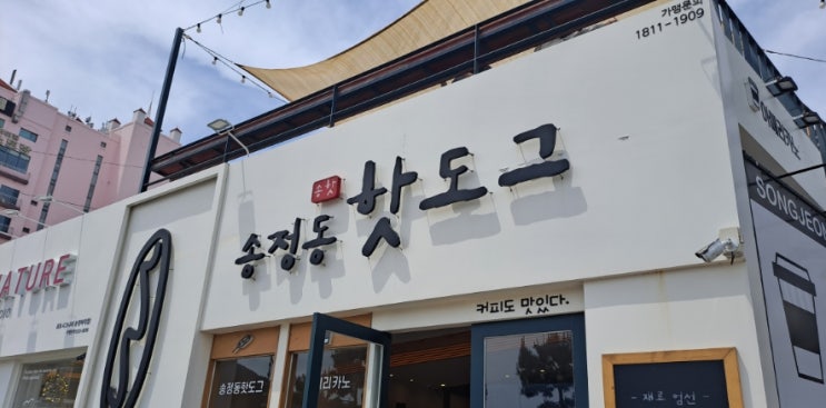  부산 송정해변 송정동 핫도그
