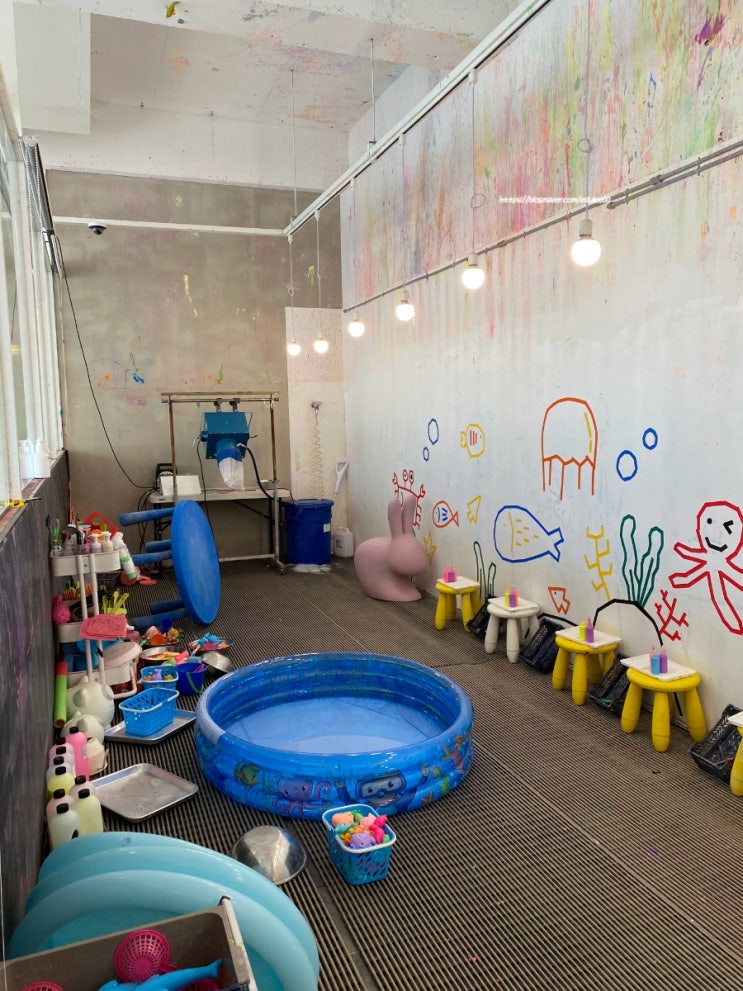  아이랑 함께 미술놀이체험, 울산 팔레트드로잉카페