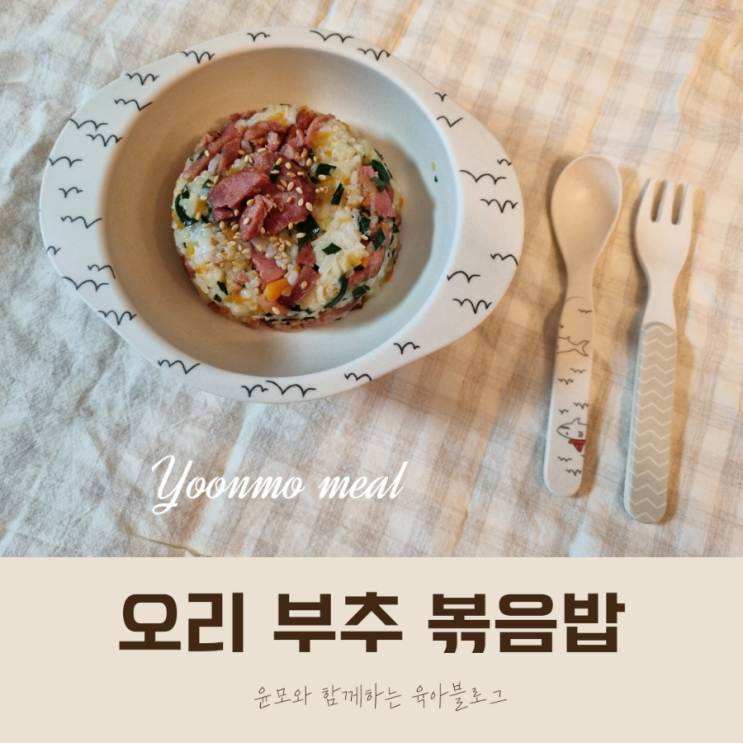 한 그릇 뚝딱 유아식 아기 볶음밥 (feat. 오리)