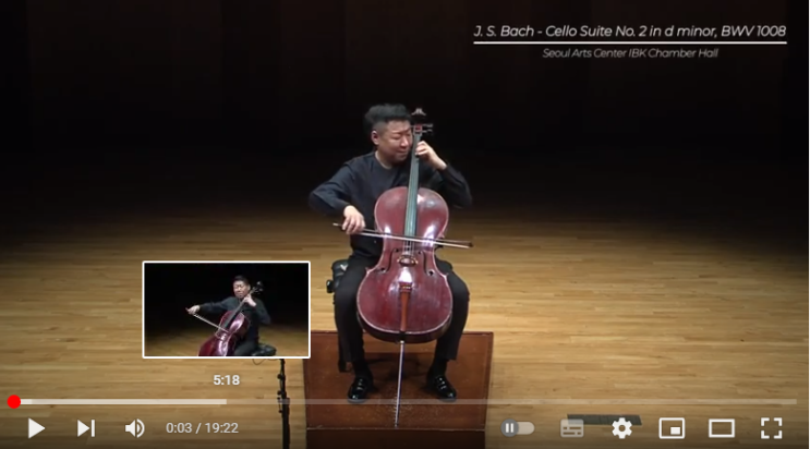 J. S. Bach - Cello Suite No 2 in d minor, BWV 1008 ㅣJaesung Lim