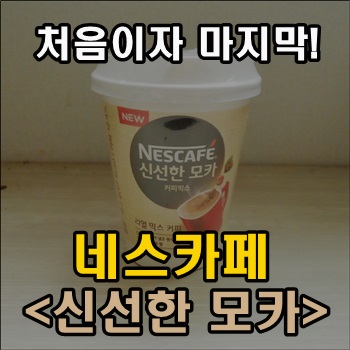 처음이자 마지막 네스카페 신선한 모카 시음기 처음이자 마지막 네스카페 신선한 모카 시음기