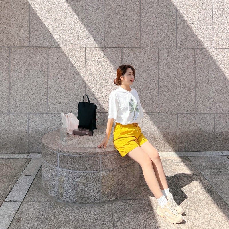 스노우피크어패럴에서 준비한 여자 여름 반팔티셔츠 반바지 쇼츠