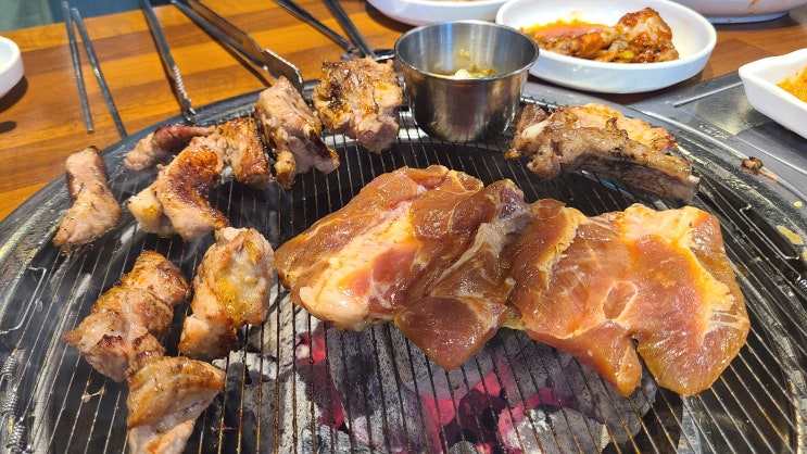 제주 삼양이동 맛집 찬미숯불갈비 제주산 갈비구이