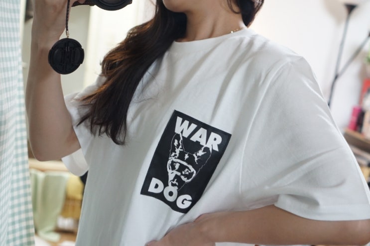  신상 워독 패치 반팔 M사이즈 착용핏_뉴욕 하이엔드 스트릿 브랜드 워독(WARDOG)
