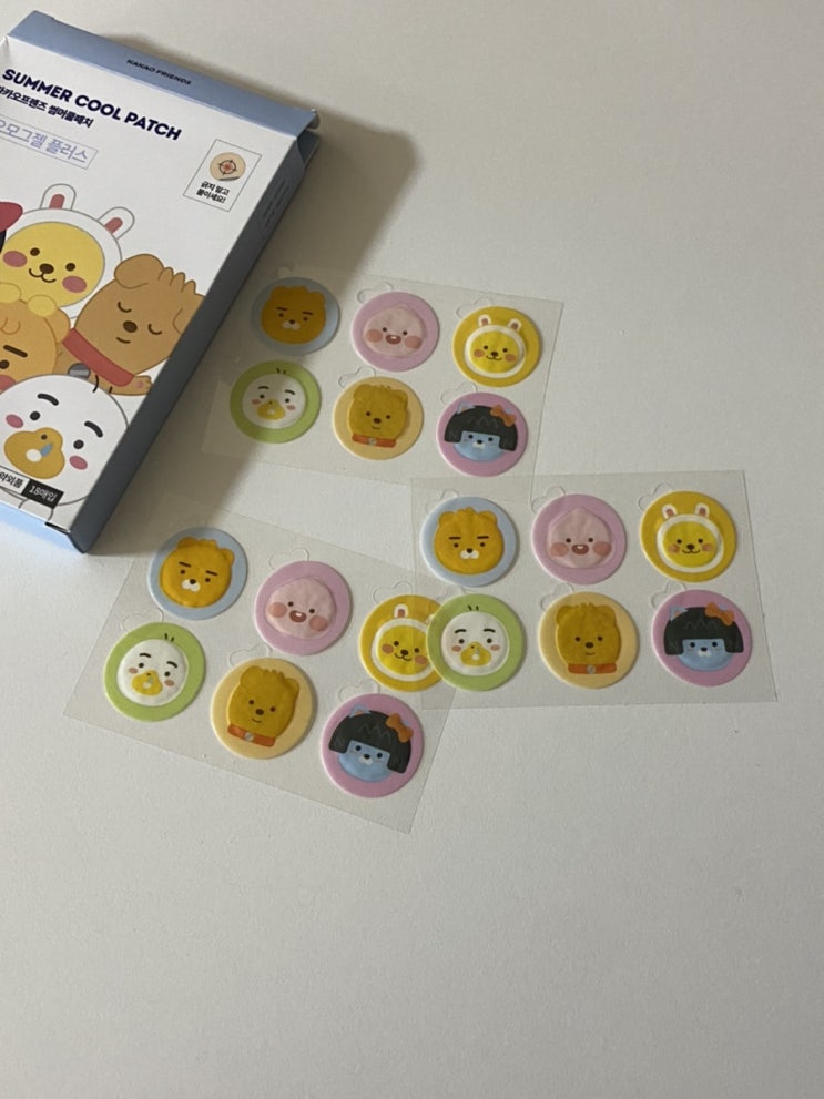 카카오프렌즈 썸머 쿨패치 후기, 여름철필수 !