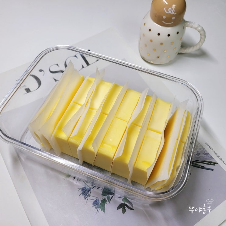 버터 소분 자르기 무염버터 냉동보관법 팁 버터 소분 자르기 무염버터 냉동보관법 팁