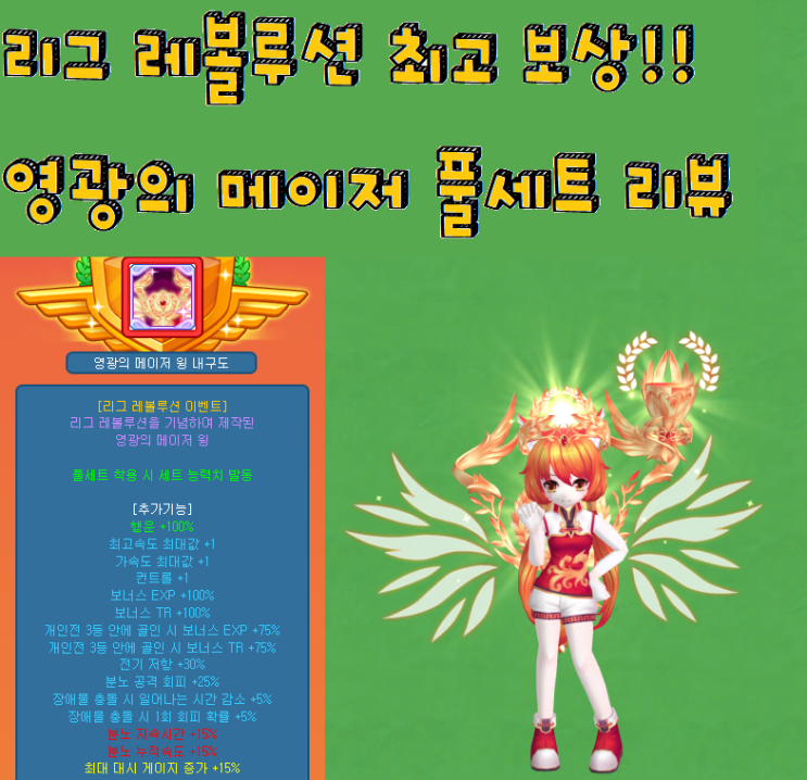  [테일즈런너/프로이] 영광의 메이저 풀세트 리뷰