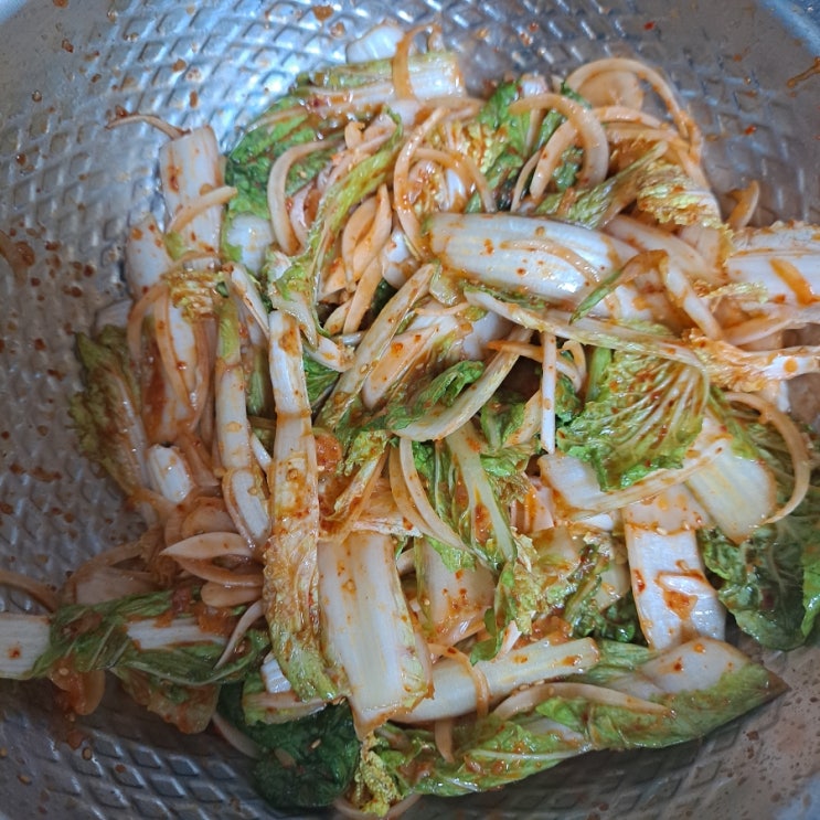  어글리어스에서 온 얼갈이로 만든 밥도둑 얼갈이겉절이