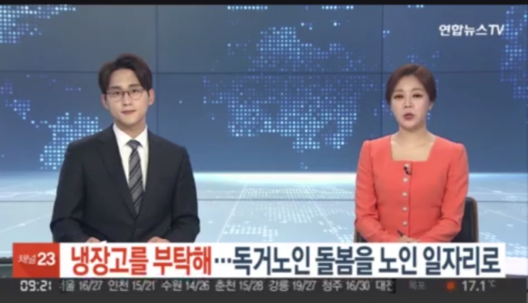 냉장고를 부탁해…독거노인 돌봄을 노인 일자리로 / 연합뉴스TV
