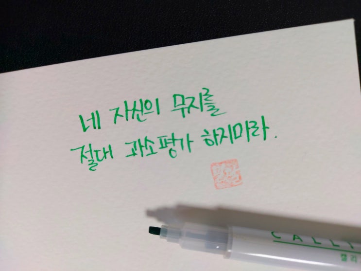  [1일 1캘리그라피] 알버트 아인슈타인 명언 1