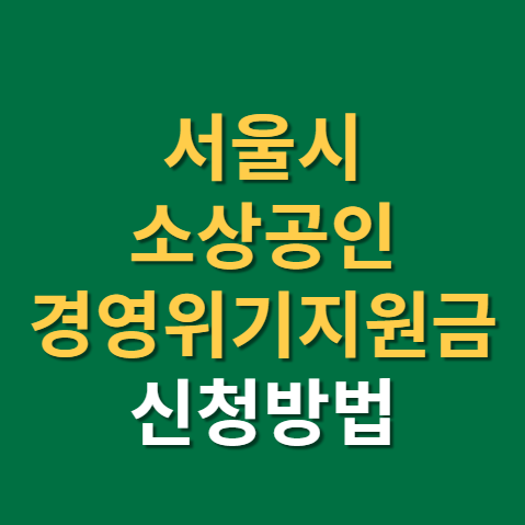  서울시 경영위기지원금 신청 방법 대상 시기(f. 소상공인 지원금, 방역지원금, 서울)