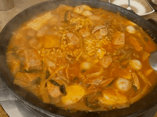  의정부 신세계 백화점 9층 오뎅식당 부대찌개 굿