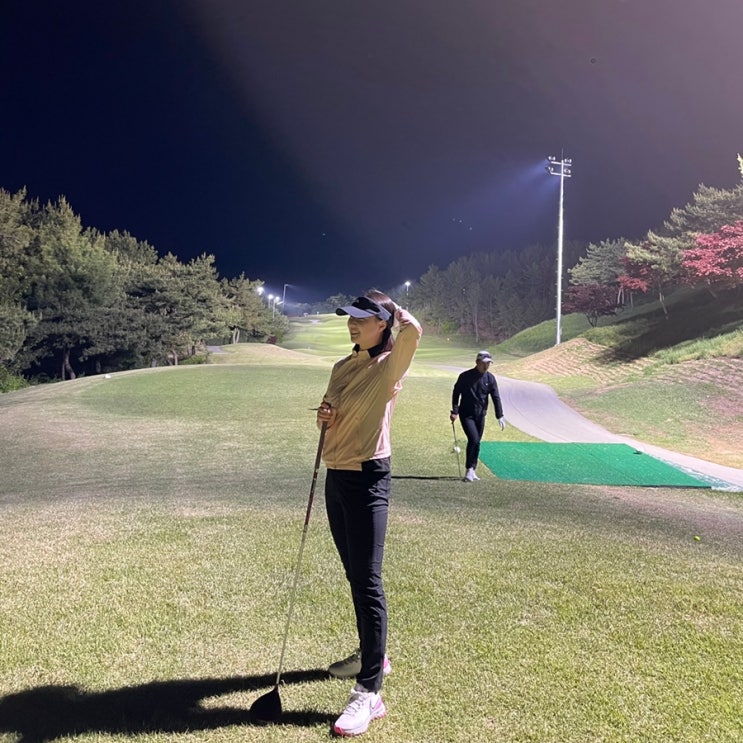  22년 4월, 함평 엘리체cc 노캐디 야간 라운딩