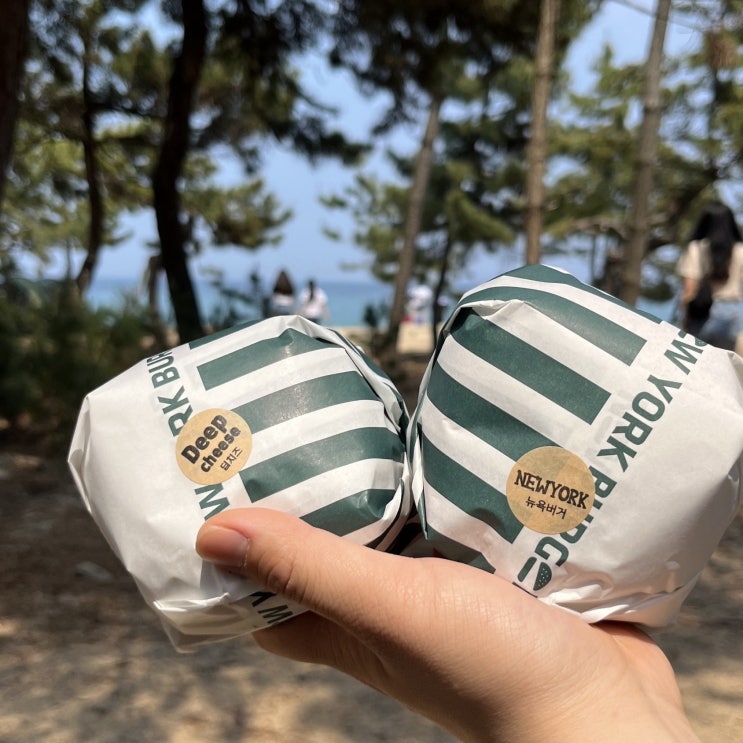  경포맛집 뉴욕버거 강릉 세인트존스호텔점 메뉴 추천 리얼딥치즈버거 맛있네요