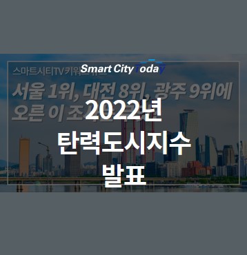 2022년 탄력도시지수 발표 . 서울이 1위를 차지한 부문은?!