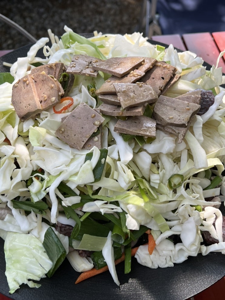  [ 일상 ] 신림 백순대 택배 ! 로 캠핑 요리 ( 신림 순대타운 맛집 미자네 )