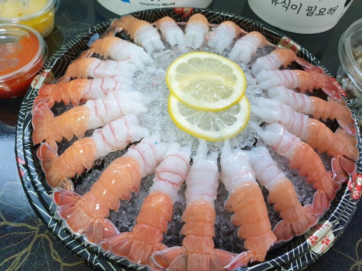  인천딱새우 남동구배달맛집 제주딱새우회 홈파티 제격이네