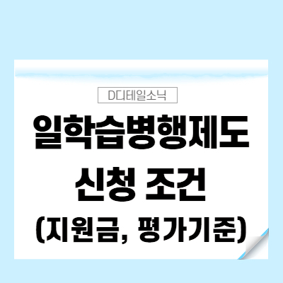  2022년 일학습병행제도 신청 지원금 조건 평가기준