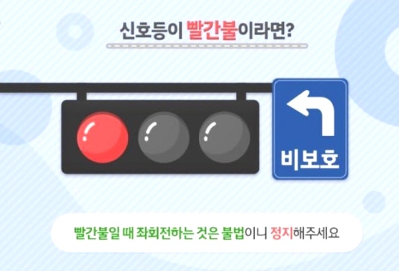 초보운전 신호등알기 (신호등순서, 비보호좌회전, 유턴 ,감응신호) : 네이버 블로그
